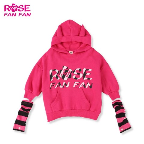 ベビー　プルパーカー（90～95cm・ROSE FAN FAN）