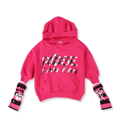 ベビー　プルパーカー（90～95cm・ROSE FAN FAN）