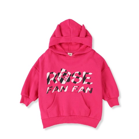 ベビー　プルパーカー（90～95cm・ROSE FAN FAN）