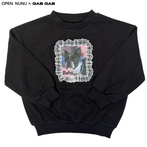ベビードッグアップリケトレーナー（OPEN NUNU×GAB GAB・80～95cm)