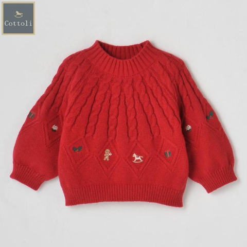 ベビー　長袖ニット（80～95cm・Cottoli）