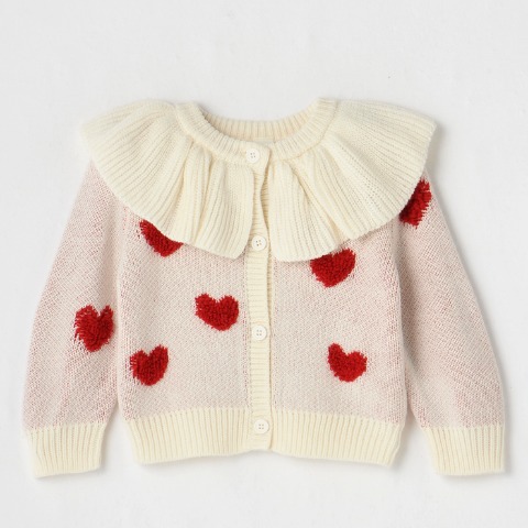 ベビー　長袖カーディガン（80～95cm・Cottoli）