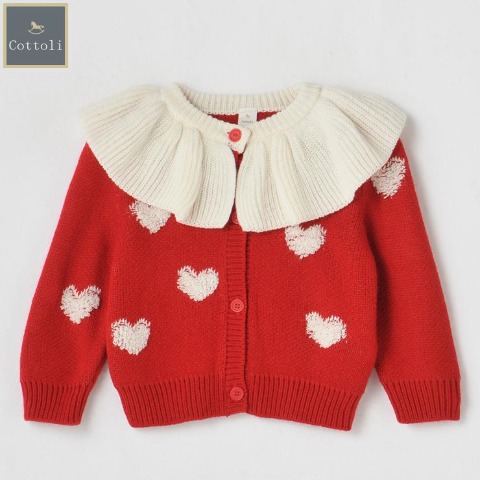 ベビー　長袖カーディガン（80～95cm・Cottoli）