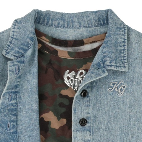 ベビー　長袖シャツ+タンクトップ （90・95cm・KOGYARU）