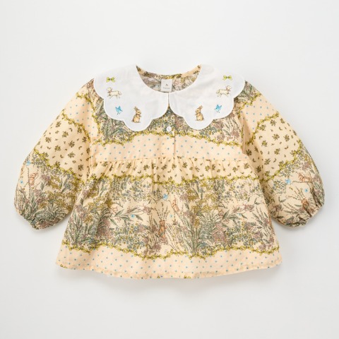 ベビー　長袖ブラウス （80～95cm・Cottoli/yukiemon）