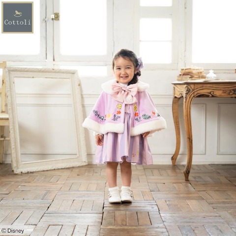 ベビー　ポンチョ （80～95cm・Cottoli/Disney）