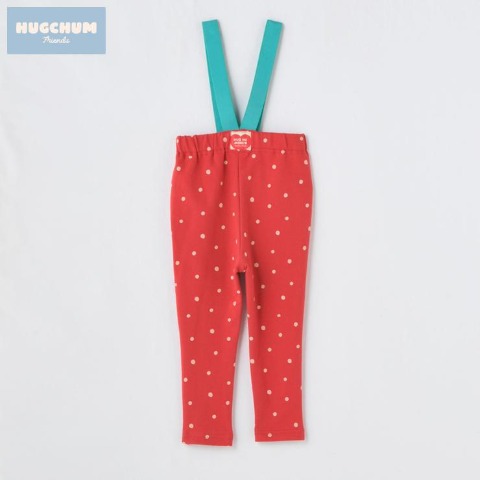 ベビー　サスペンダー付レギンス（80～95cm・HugChumFriends）