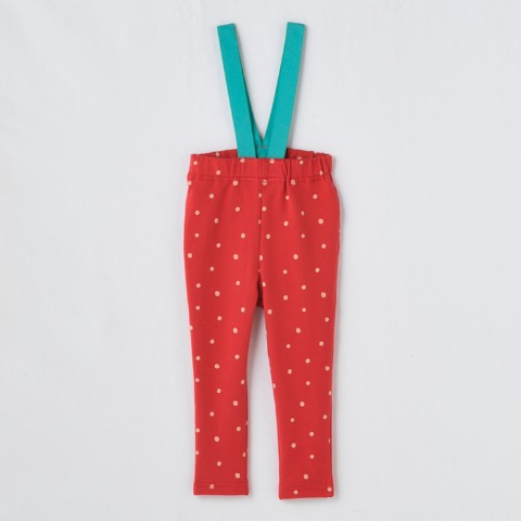 ベビー　サスペンダー付レギンス（80～95cm・HugChumFriends）