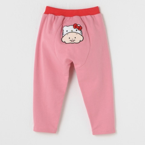 ベビー　１０分丈モンキーパンツ（80～95cm・おおのたろう×ハローキティ）