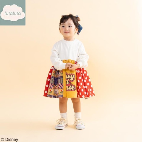 ベビー　長袖ワンピース （80～95cm・futafuta/Disney）
