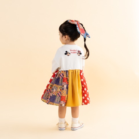 ベビー　長袖ワンピース （80～95cm・futafuta/Disney）