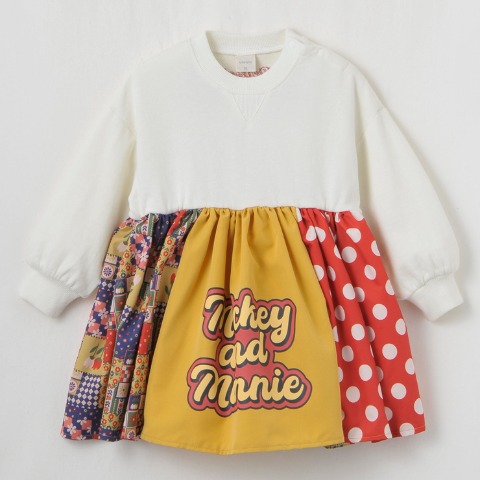 ベビー　長袖ワンピース （80～95cm・futafuta/Disney）