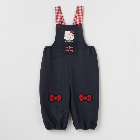 ベビー　サロペット（80～95cm・おおのたろう×ハローキティ）