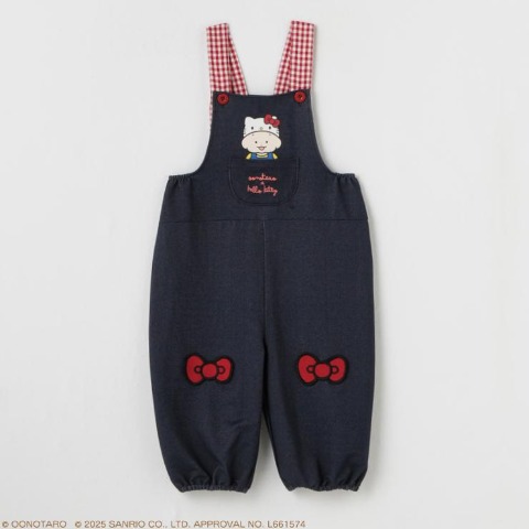 ベビー　サロペット（80～95cm・おおのたろう×ハローキティ）