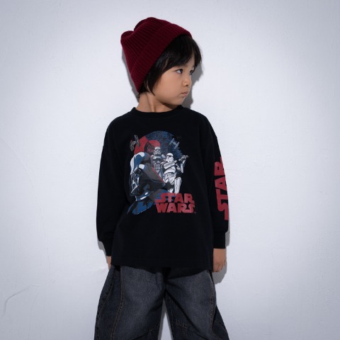 キッズ　長袖Ｔシャツ（100～120cm・MY LITTLE WONDER/STAR WARS）