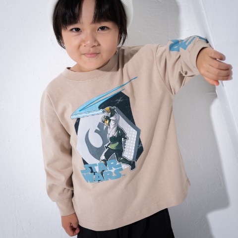 キッズ　長袖Ｔシャツ（100～120cm・MY LITTLE WONDER/STAR WARS）
