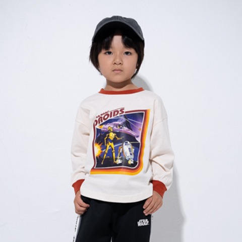キッズ　長袖Ｔシャツ（100～120cm・MY LITTLE WONDER/STAR WARS）