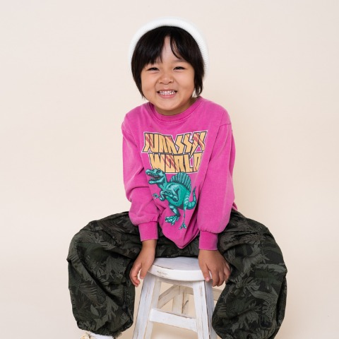 キッズ　長袖Ｔシャツ（100～120cm・MY LITTLE WONDER/ジュラシック）