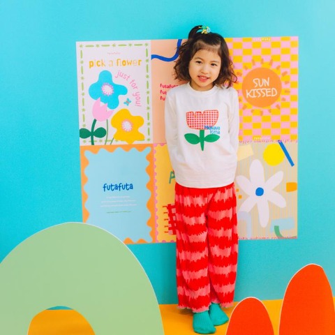 キッズ　長袖Tシャツ（100～120cm・futafuta）