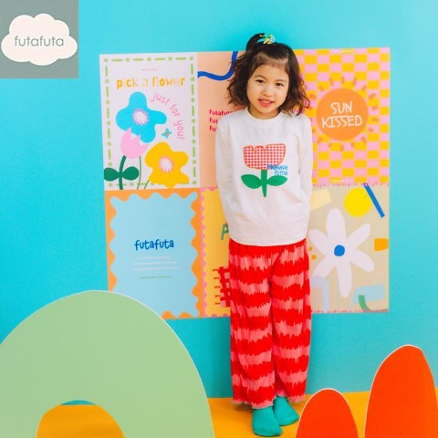 キッズ　長袖Tシャツ（100～120cm・futafuta）