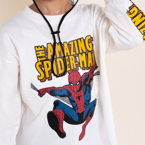 キッズ　長袖Tシャツ（100～120cm・MY LITTLE WONDER/MARVEL）