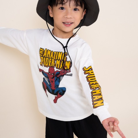 キッズ　長袖Tシャツ（100～120cm・MY LITTLE WONDER/MARVEL）