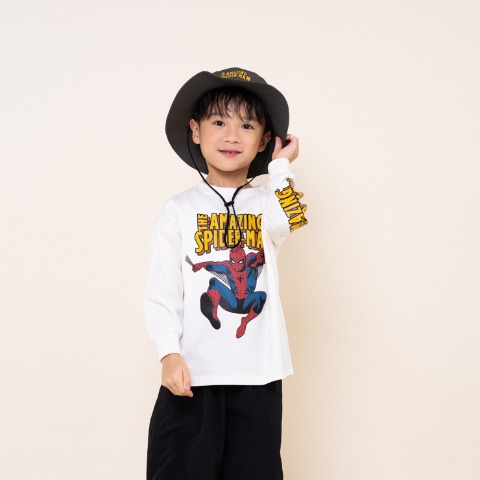 キッズ　長袖Tシャツ（100～120cm・MY LITTLE WONDER/MARVEL）