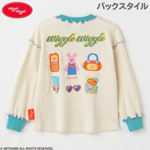 キッズ　長袖Ｔシャツ（100～120cm・wiggle wiggle）