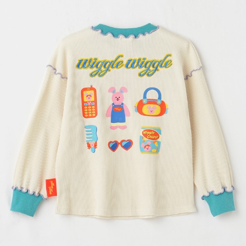 キッズ　長袖Ｔシャツ（100～120cm・wiggle wiggle）
