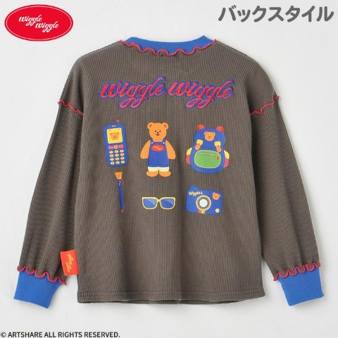 キッズ　長袖Ｔシャツ（100～120cm・wiggle wiggle）