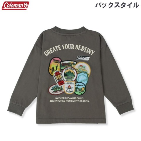 キッズ　長袖Tシャツ(100～120cm・Coleman)