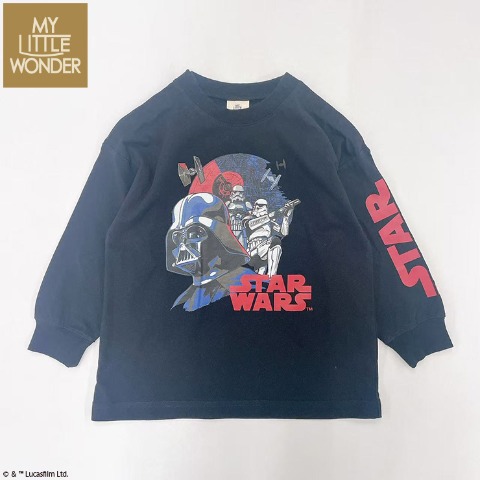 キッズ　長袖Tシャツ（100～120cm・MYLITTLEWONDER/STARWARS）