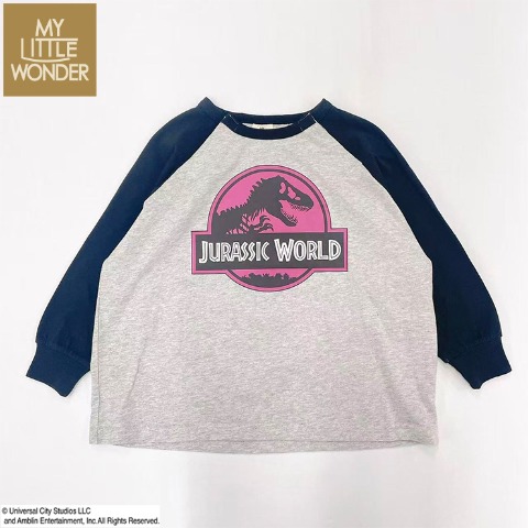 キッズ　長袖Tシャツ（100～120cm・MYLITTLEWONDER/ジュラシック）