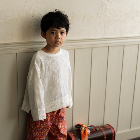キッズ　長袖Tシャツ（100～120cm・tete a tete）