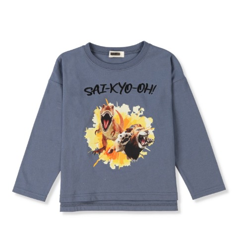 キッズ　長袖Tシャツ（100~120cm・最強王図鑑）