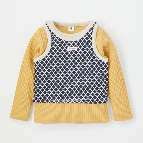 キッズ　Tシャツ+タンクトップ（100～120cm・&mignon）