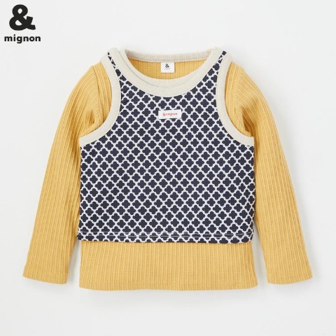 キッズ　Tシャツ+タンクトップ（100～120cm・&mignon）