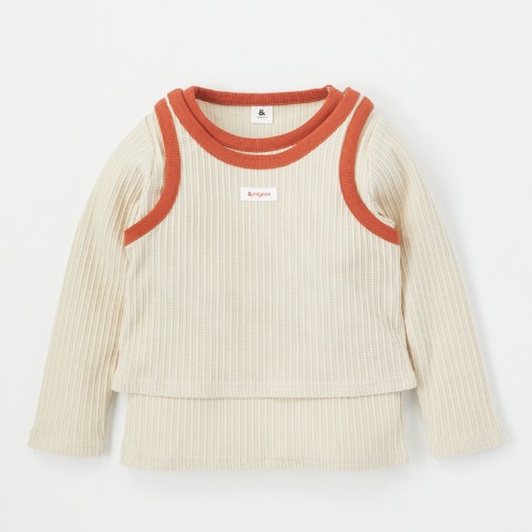 キッズ　Tシャツ+タンクトップ（100～120cm・&mignon）
