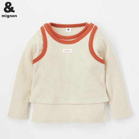 キッズ　Tシャツ+タンクトップ（100～120cm・&mignon）