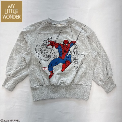 キッズ　長袖プルオーバー（100～120cm・MYLITTLEWONDER/MARVEL）
