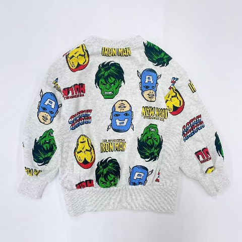 キッズ　長袖プルオーバー（100～120cm・MYLITTLEWONDER/MARVEL）