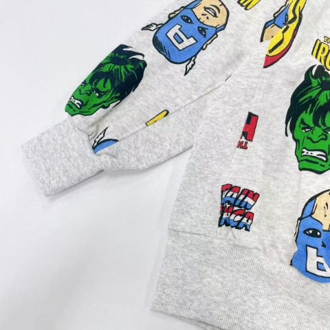 キッズ　長袖プルオーバー（100～120cm・MYLITTLEWONDER/MARVEL）