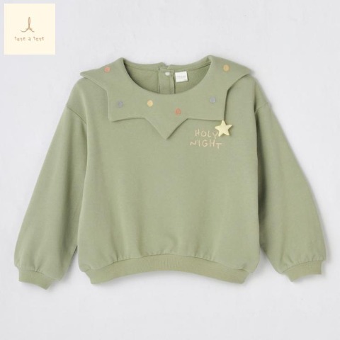 キッズ　長袖プルオーバー（100～120cm・tete a tete）