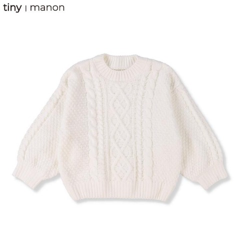 キッズ　ロングニットプルオーバー（100～120cm・tiny manon）
