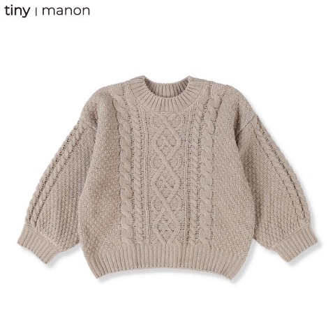 キッズ　ロングニットプルオーバー（100～120cm・tiny manon）