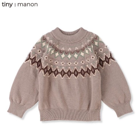 キッズ　ニットプルオーバー（100～120cm・tiny manon）