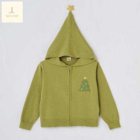 キッズ　ニットパーカ（100～120cm・tete a tete）