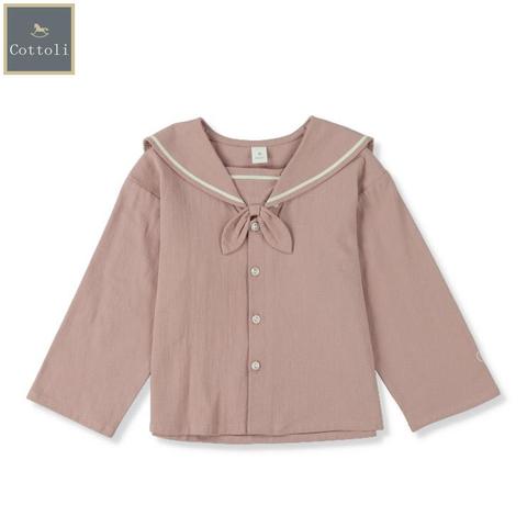 キッズ　シャツ（100～120cm・Cottoli） ピンク 210