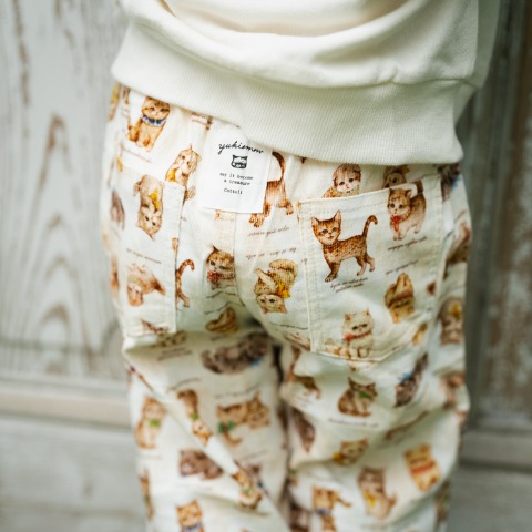キッズ　ロングパンツ（100～120cm・Cottoli/yukiemon）