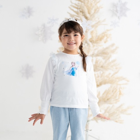 キッズ　長袖Tシャツ（100～120cm・Cottoli/Disney）